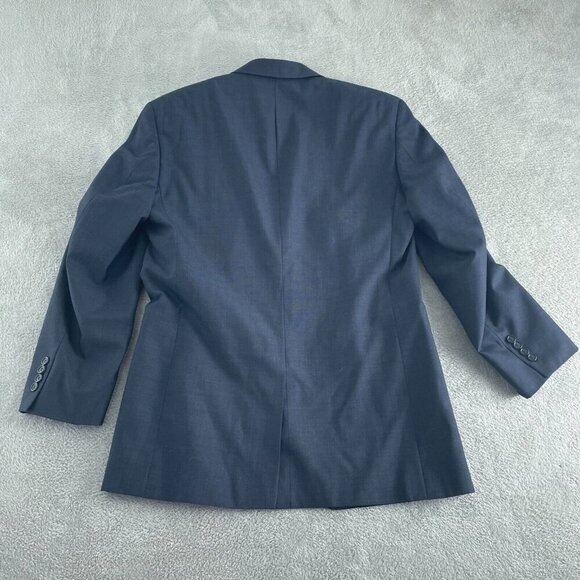 Jos. A. Bank Mens Wool Suit Blazer Jacket 41L - Navy Blue Two-Button 5283 - Picture 2 of 10